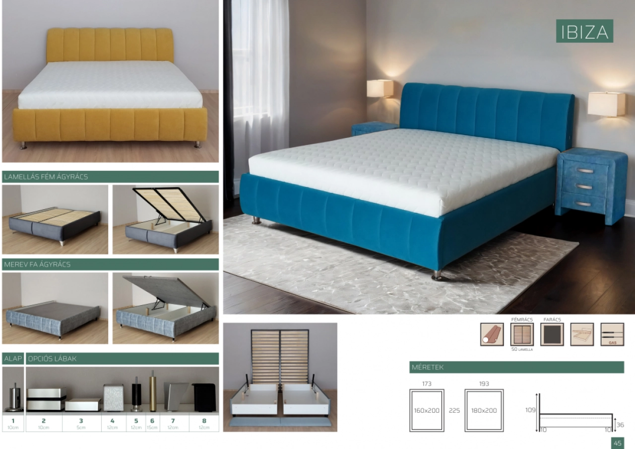 Ibiza franciaágy - 10 